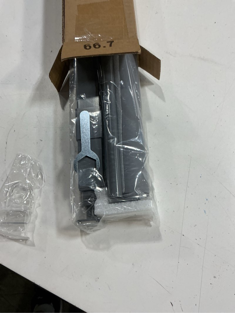 Condition photo showing New/Like New for LazBlinds No Drill Blinds for Indoor Windows, Blackout Roller Shades, Cordless Window Blackout Blinds, Thermal Insulated Fabric UV Protection for Home and Office, 26.5" W x 48" H, Grey Blackout-grey 26.5" W x 48" H