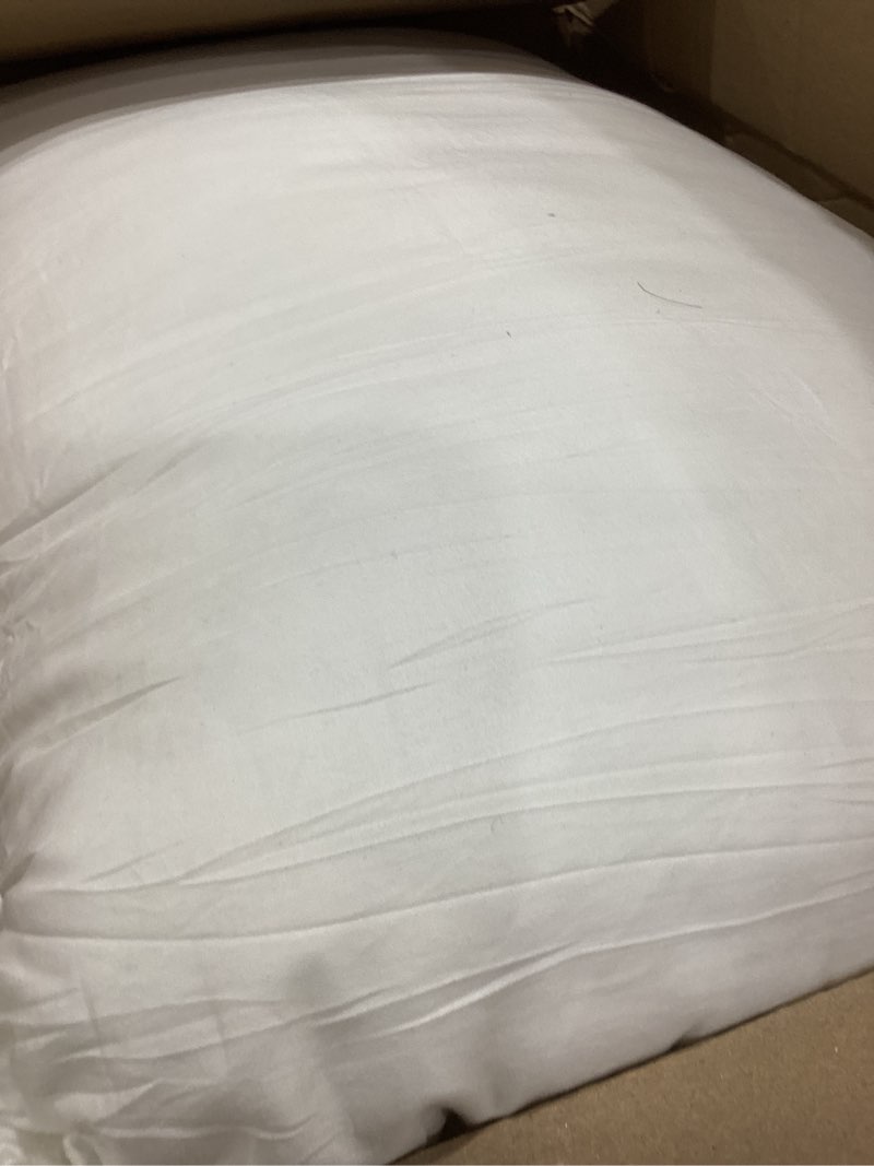 Condition photo showing As Is for ACCURATEX Pillows Queen Size Set of 2, Hybrid Shredded Memory Foam Pillow[Adjustable Loft], Fluffy Down Alternative Fill Removable Cotton Cover, Firm Supportive Pillow for Side Back Sleepers White Queen (Pack of 2)