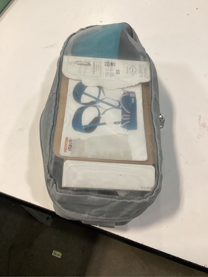 Condition photo showing New/Like New for petzl corax harness - versatile and fully adjustable rock climbing, ice climbing and mountaineering harness navy blue x-small/medium
