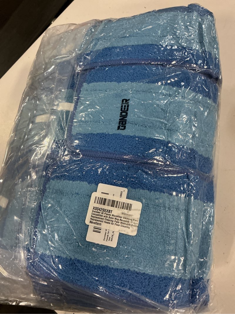 Condition photo showing New/Like New for 40 pieces microfiber cleaning pads compatible with bona mop reusable 18 inch replacement cleaning pads washable refills replacement heads for floor cleaning