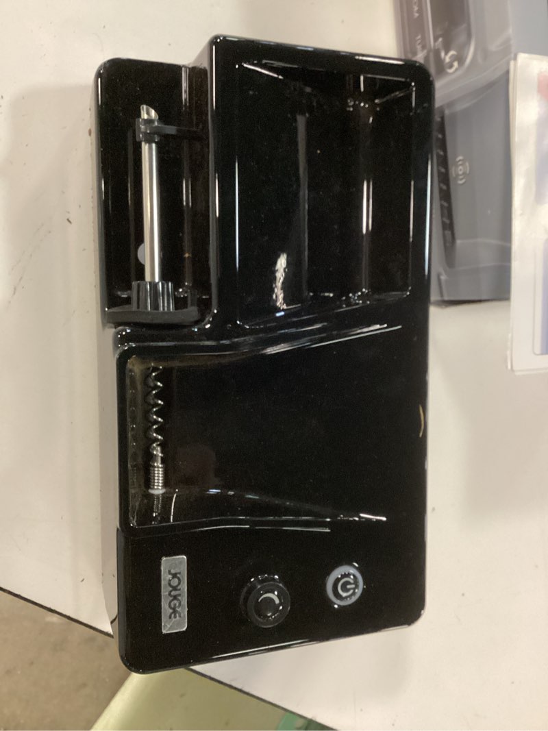 Condition photo showing As Is for automatic cigarette rolling machine electric led intelligent sensing tobacco injector roller machine with with storage tray portable for king/regular size tubes 0.31'' 8mm (black?