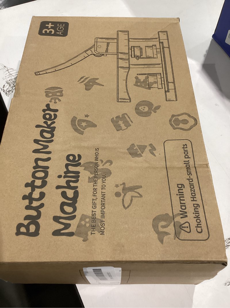 Condition photo showing Good Condition for Button Maker Machine 58mm, Professional Badge Making Kit with 50 Parts, No Installation DIY Badge Maker, Pin Press Machine, Kids Craft Kit for Crafts, Schools white