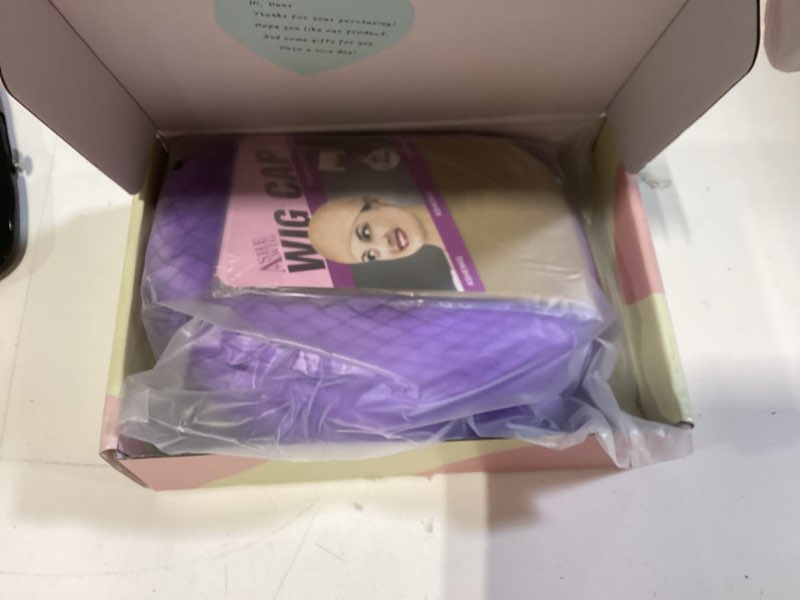 Condition photo showing New/Like New for purple bob wig with bangs for women 12 inch short straight lavender wigs synthetic colored wigs