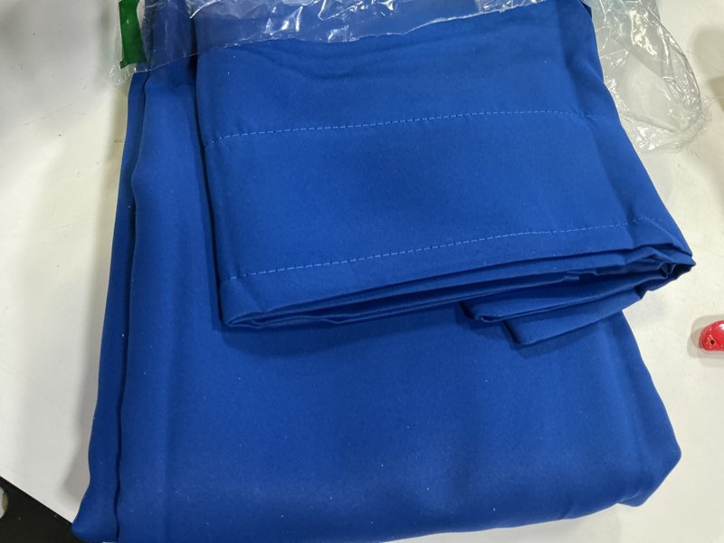 Condition photo showing Good Condition for CUCRAF Royal Blue Blackout Curtains 96 inch Length 2 Panels Set, Rod Pocket Room Darkening Drapes for Bedroom Living Room, Insulated Thermal Light Blocking Window Curtain (W52 x L96 Inch) Royal Blue 52"W x 96"L (Pack of 2)