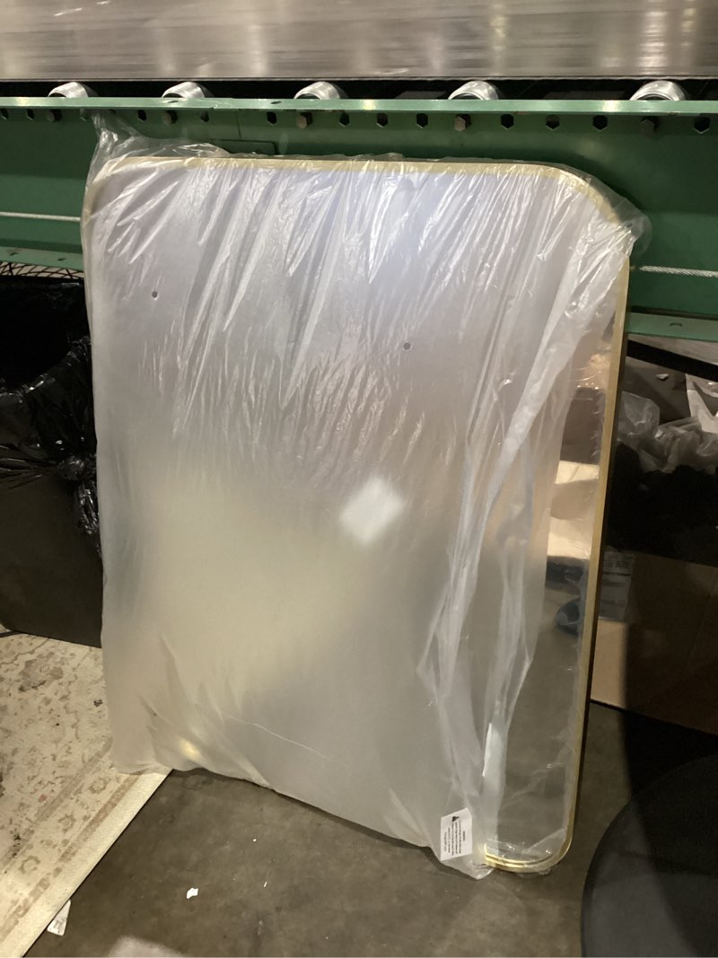 Condition photo showing Good Condition for metal framed rounded rectangle mirror