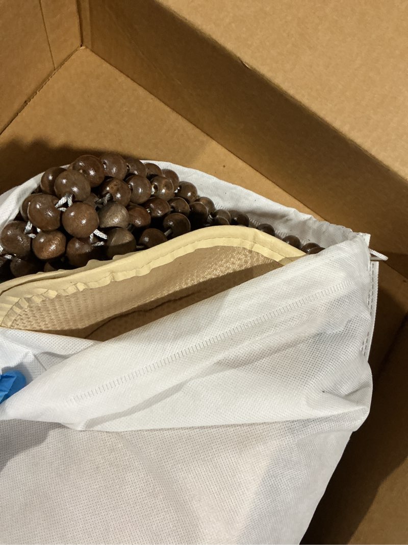 Condition photo showing Good Condition for natural wood beaded seat cover massaging cooling cushion for car truck. keeps the back from getting sweaty while driving. makes driving more bearable and less painful on long trips everyday vechicles (pickup, suv, sedan, mpv)