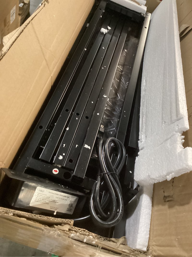 Condition photo showing As Is for GYIIYUO TV Stand with Fabric Drawers for 65 70 75 Inches TV - Entertainment Center and Industrial TV Console Table with Open Storage Shelves for Living Room, Bedroom - 63" Rustic Brown 63 in Rustic Brown