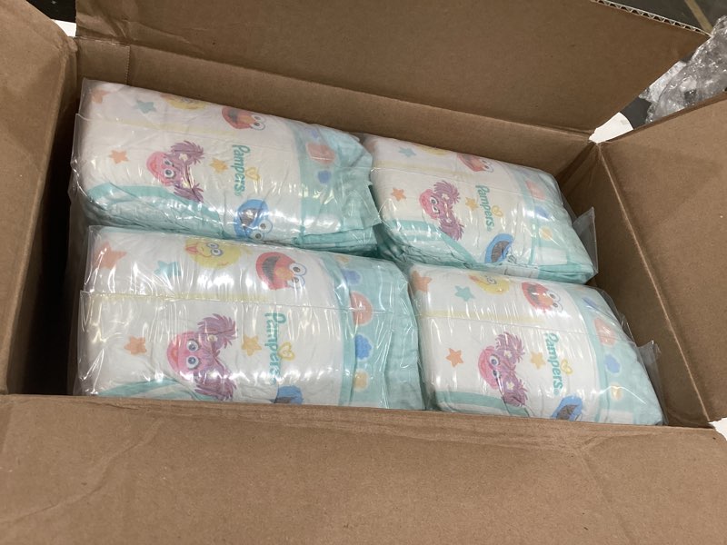 Condition photo showing New/Like New for pampers diapers - baby dry - size 1, 120 count, absorbent disposable infant diaper (packaging may vary) size 1 120