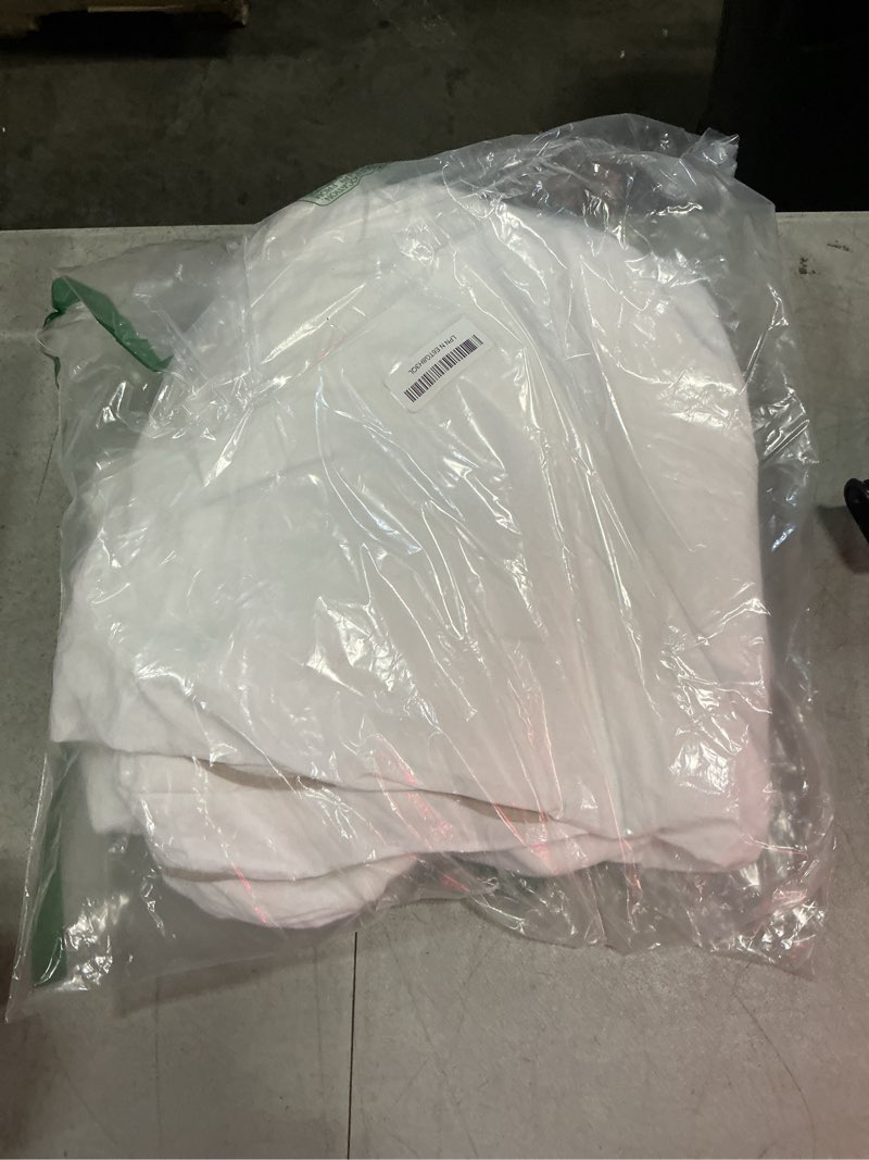 Condition photo showing Good Condition for martha stewart - king duvet cover set, 100% soft cotton bed set with a smooth cotton percale reverse, 3 piece bedding with matching pillowcases (simple scallop beige) king simple scallop beige