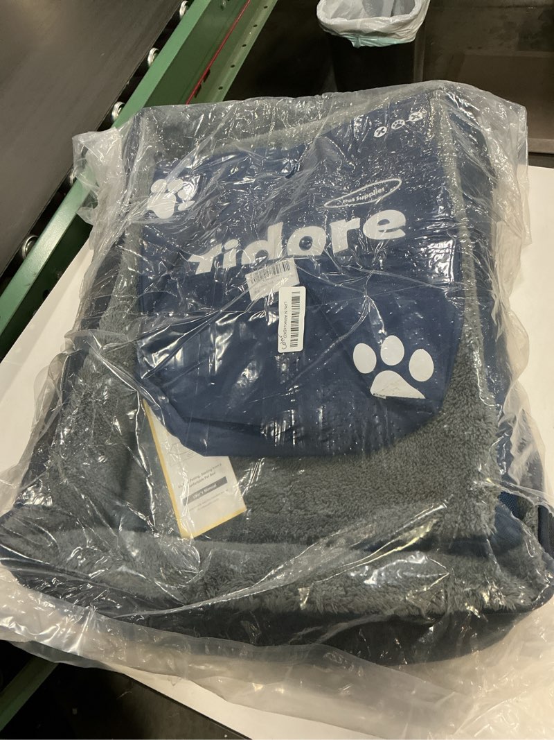 Condition photo showing Good Condition for Orthopedic Dog Beds Medium Sized Dog, Durable Egg Crate Foam Sofa Dog Bed with Washable Removable Cover, Waterproof Lining, Pet Beds for Medium Dogs, Navy 26.4"L x 21.7"W x 6.2"Th Navy Blue-Velvet