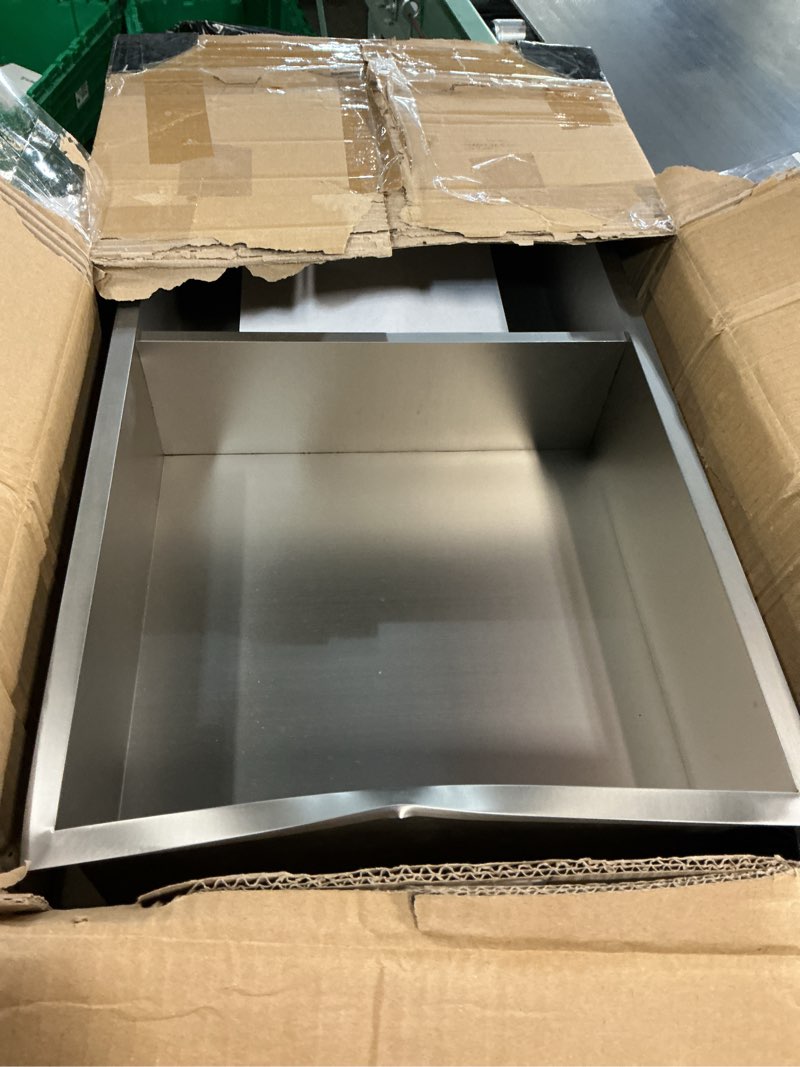 Condition photo showing Good Condition for Stainless Steel Shower Niche 24" X 12" No Tile Needed Niche Shower with Two-Tier Recessed Wall Niches Insert for Bathroom Kitchen Storage, Brushed Nickel Brushed Nickel 12W * 24H (Two-Tier Shelves)