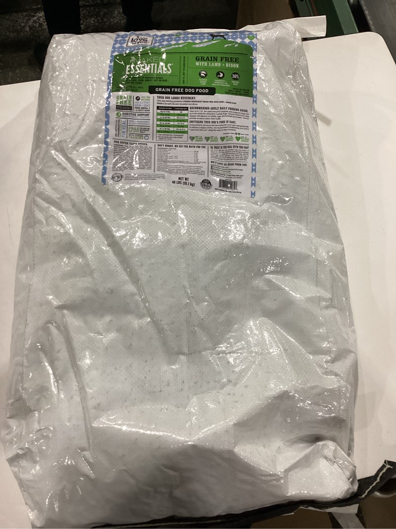 Condition photo showing New/Like New for I and love and you Naked Essentials Dry Dog Food - Lamb + Bison - High Protein, Real Meat, No Fillers, Prebiotics + Probiotics, 40lb Bag Lamb + Bison 40 Pound (Pack of 1)