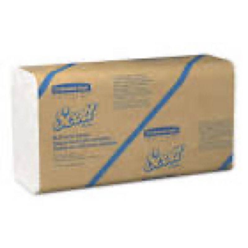 SCOTT Essential Multi-Fold Towels 100% Recycled, White, 250/Pk, 16 Pk/CT - Eco-Friendly Commercial Paper Towels for Reliable Performance