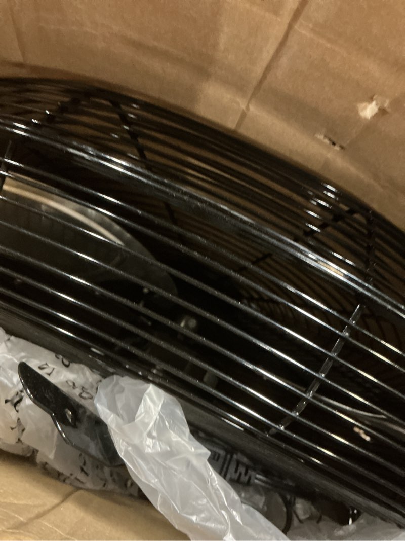 Condition photo showing Good Condition for amazon basics 20" high velocity industrial fan, floor fan, with 3 speeds, tilt head, etl-listed safety compliance, metal housing/blades, ideal for industrial/commercial space/garage/gym, 125w, black 20 inch (blades diameter) black