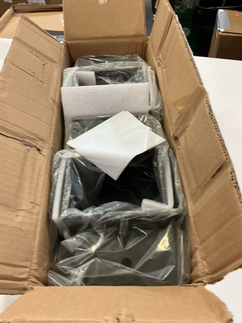 Condition photo showing Good Condition for 6x6 post anchor connector (4 pack), stainless steel post caps tie bracket for 6x6 and 4x6 wood posts, beam anchor connector, post base bracket for supporting wood beams, black 4 6×6 - 4×6