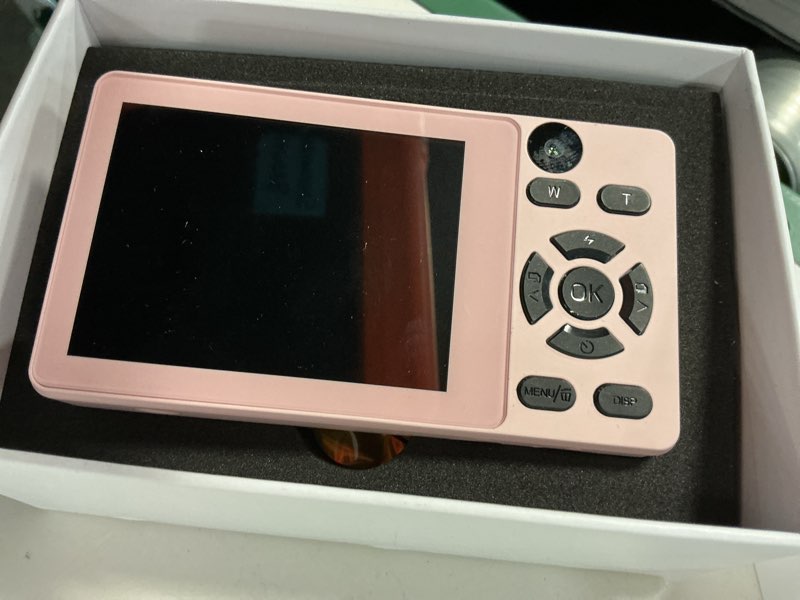 Condition photo showing Good Condition for digital camera with front rear lens, autofocus 64mp 4k camera for photography with 32gb card, portable compact point and shoot camera for teens adult beginner with metal shell, 2000mah battery pink 64mp with dual lens
