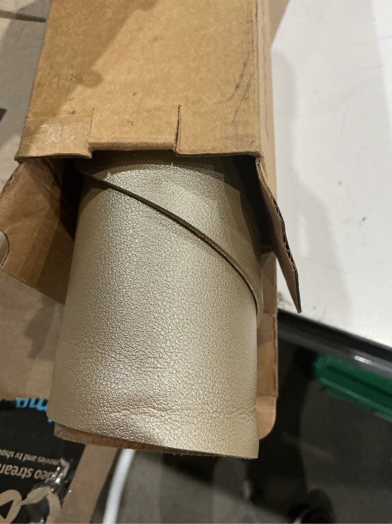 Condition photo showing As Is for (similar to but not exact)maidern 40” x 24” leather desk mat xl, large desk pad, reversible cork & leather large mouse pad for desk, waterproof computer desk mat for gaming home office (golden) cork+golden 40” x 23.6”