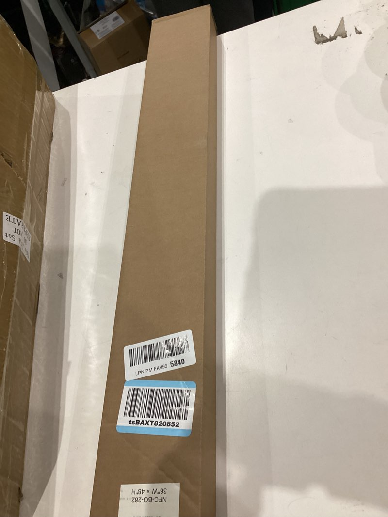 Condition photo showing New/Like New for lazblinds cordless cellular shades, no tools no drill blackout honeycomb shades pleated blinds for windows, 36'' w x 48'' h, silver white blackout-silver white 36'' w x 48'' h