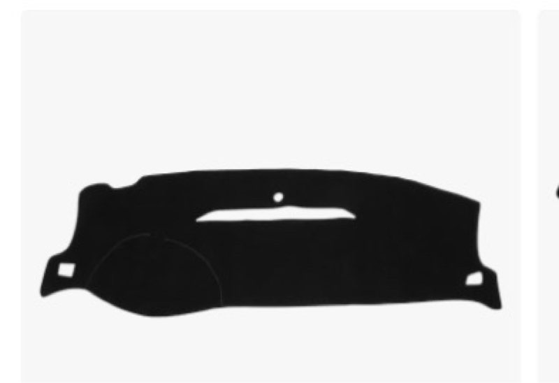 VekAuto Dashboard Dash Cover Compatible for Chevy Silverado 2007-2013, Durable Polyester Black Front