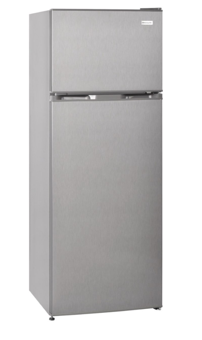 7.5 cu ft top mount fridge, platinum