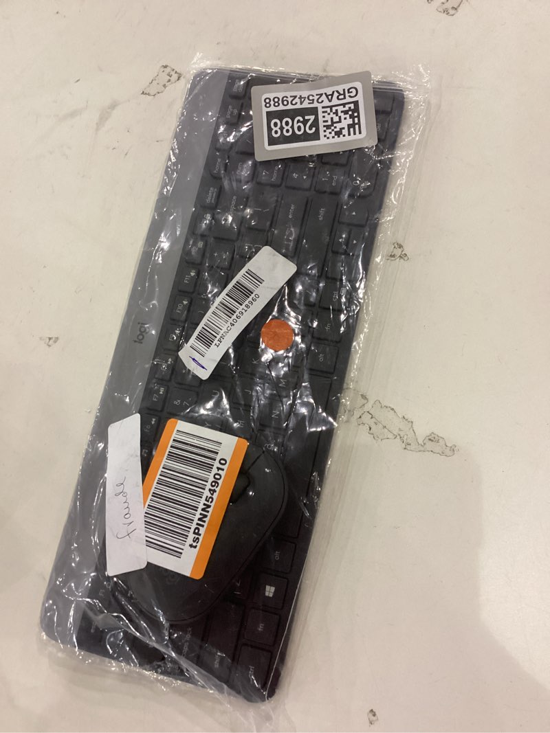 Condition photo showing As Is for Logitech MK955 Signature Slim Wireless Keyboard and Mouse Combo, for Larger Hands, Quiet Typing and Clicking, Switch Across Three Devices, Bluetooth, Multi-OS, for Windows and Mac Graphite Battery Powered Combo