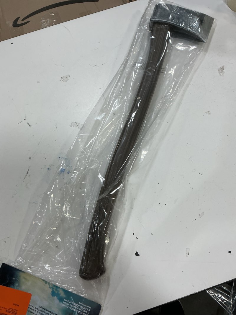 Condition photo showing New/Like New for 27" realistic foam felling axe toy larp cosplay weapon