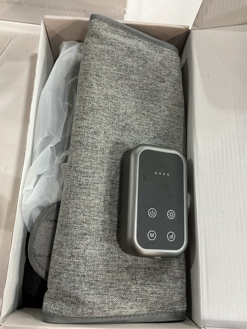 Condition photo showing Good Condition for Cordless Leg Massager with Heat for Daily Pain & Comfort Use, Portable Rechargeable Calf Massager with Adjustable Wraps, 3 Modes & 3 Intensities, Relaxing Gift for Mom, Dad, Seniors, Athletes Lightgray