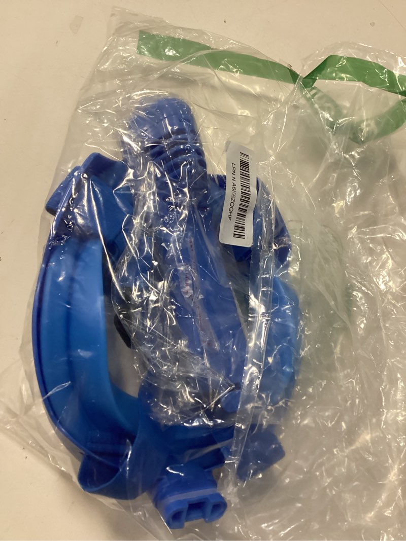 Condition photo showing Good Condition for Kids Snorkel Mask Full Face, Snorkeling Gear for Kids 2-14 with Camera Mount, 180 Degree Panoramic View Snorkeling Set Anti-Fog Anti-Leak Blue+Pink