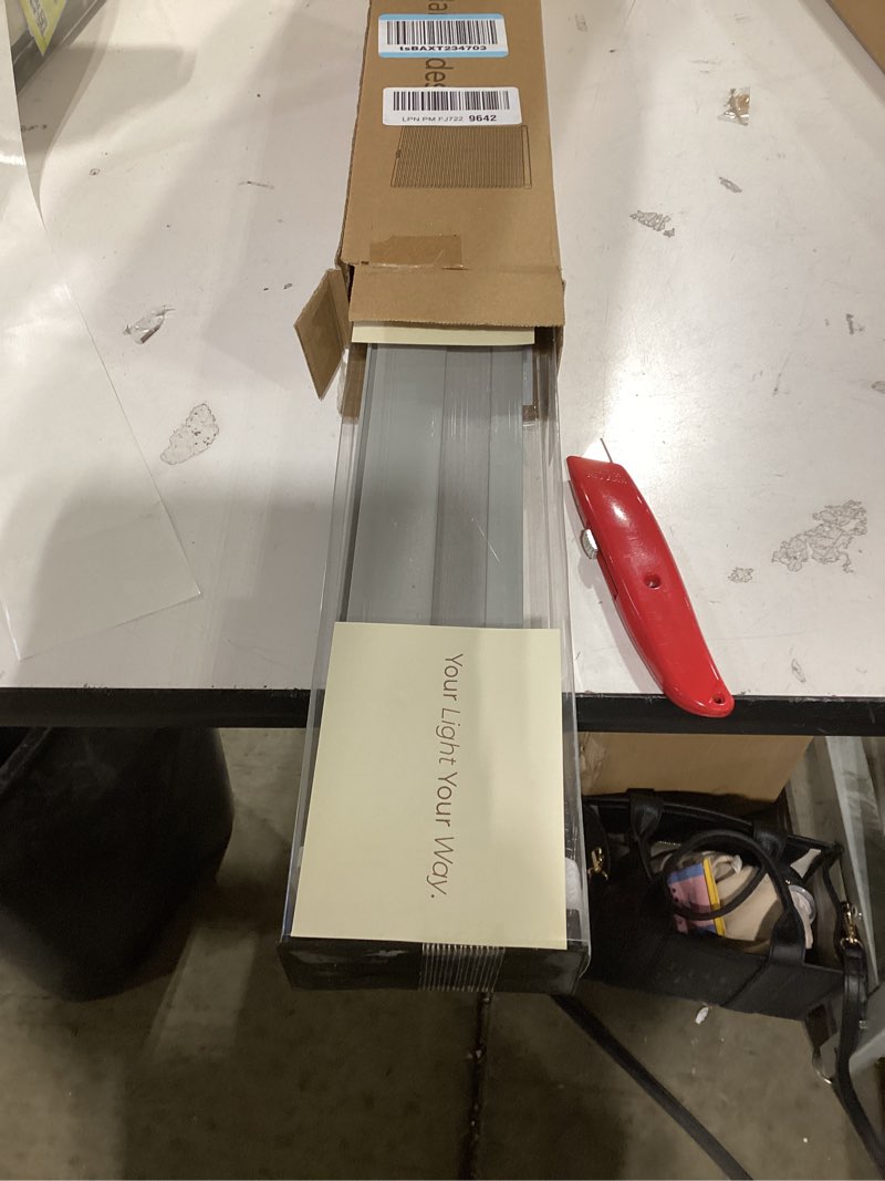 Condition photo showing Good Condition for Allesin Zen No Drill Blinds for Windows Blackout Cordless Cellular Shades Honeycomb Blinds Pull Down, Free Stop Easy Install for Home and Office, Blackout, Light Gray, 24" W x 36" H Light Gray-100% Blackout 24"W x 36"H