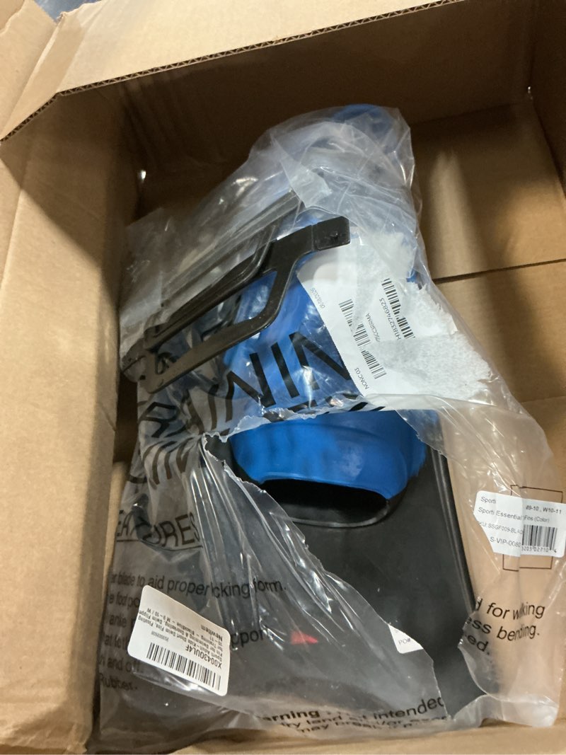 Condition photo showing As Is for Sporti Adult-Kid Short Swim Fins for Pool Lap Swimming, Floating Fins for Swimming & Snorkeling, Swim Flippers for Training M 9-10 / W 10-11 BlackBlue