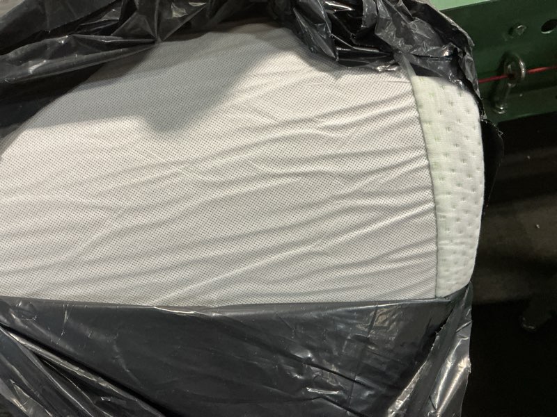 Condition photo showing As Is for ZINUS 6 Inch 75" x 30" (Narrow Twin) Green Tea Memory Foam Mattress [New Version], Fiberglass free, Medium Firm Feel, Zoned Pressure Relief, Certified Safe Foams & Fabric, Mattress in A Box White 75" x 30" 6" New Small Box