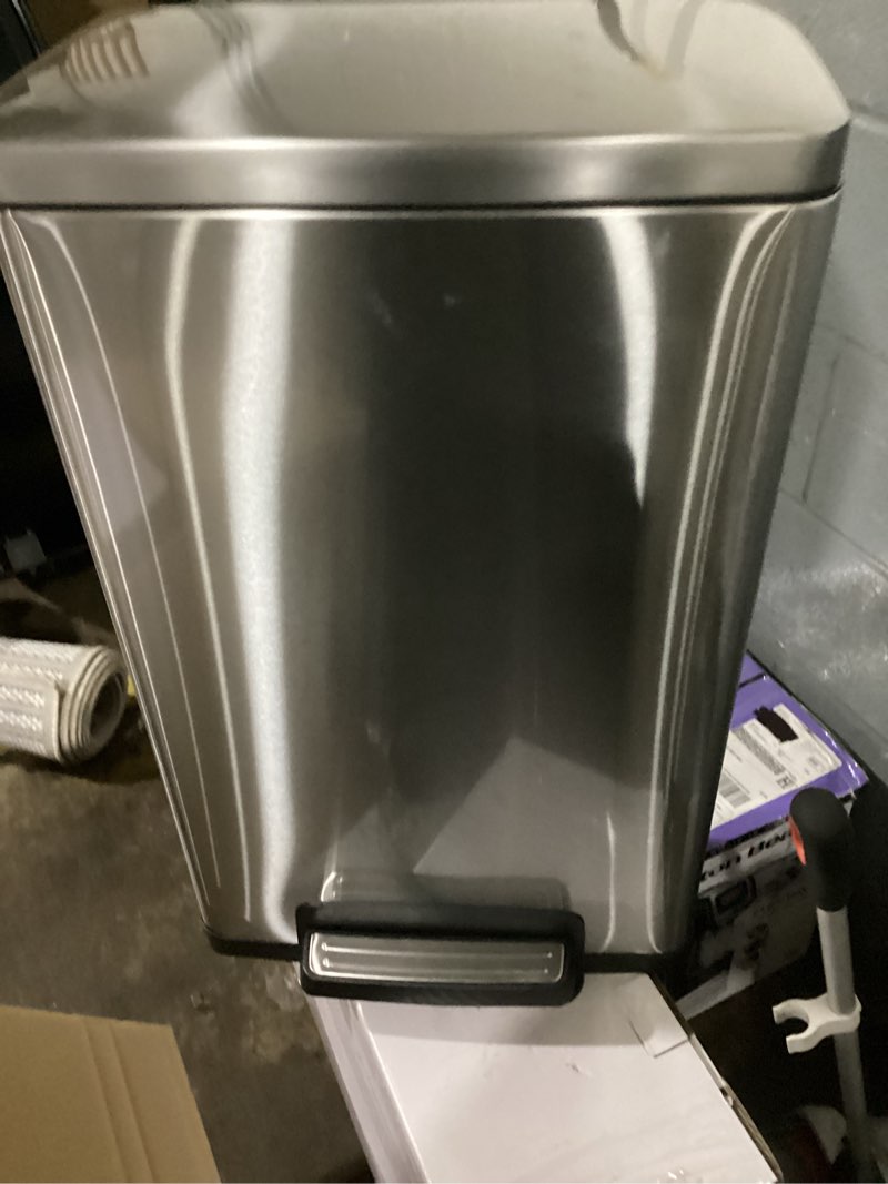 Condition photo showing Good Condition for tramontina 13 gal step trash can stainless steel