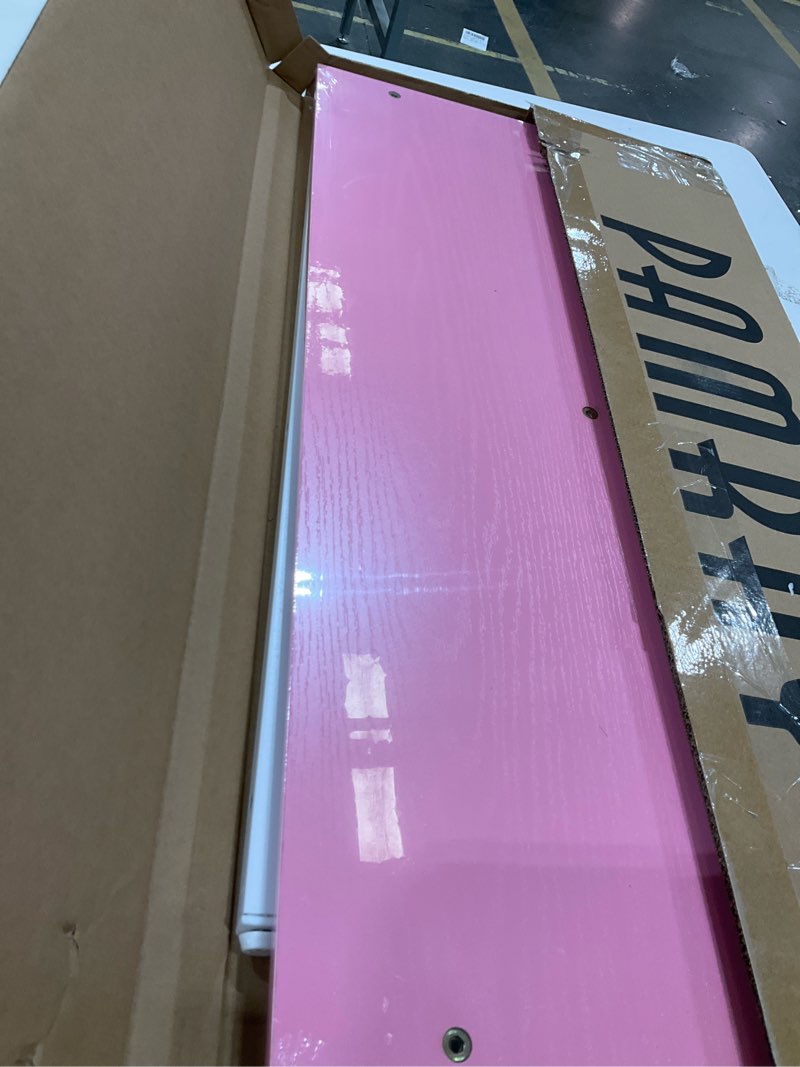 Condition photo showing Good Condition for Pamray 32 Inch Computer Desk for Small Spaces with Storage Bag, Home Office Work Desk with Headphone Hook, Small Office Desk Study Writing Table Pink 32 inch