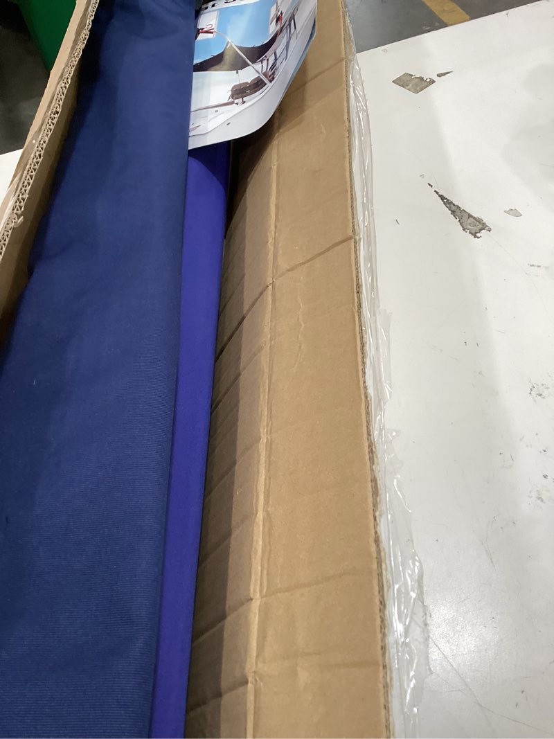 Condition photo showing Good Condition for boat t-top sun shade kit boat canopy, boat cover with stainless steel telescopic rod foldable, high-tech polyester fiber, anti-ultraviolet dark blue(70"×59"×47") size3:a=70"b=59"c=47"
