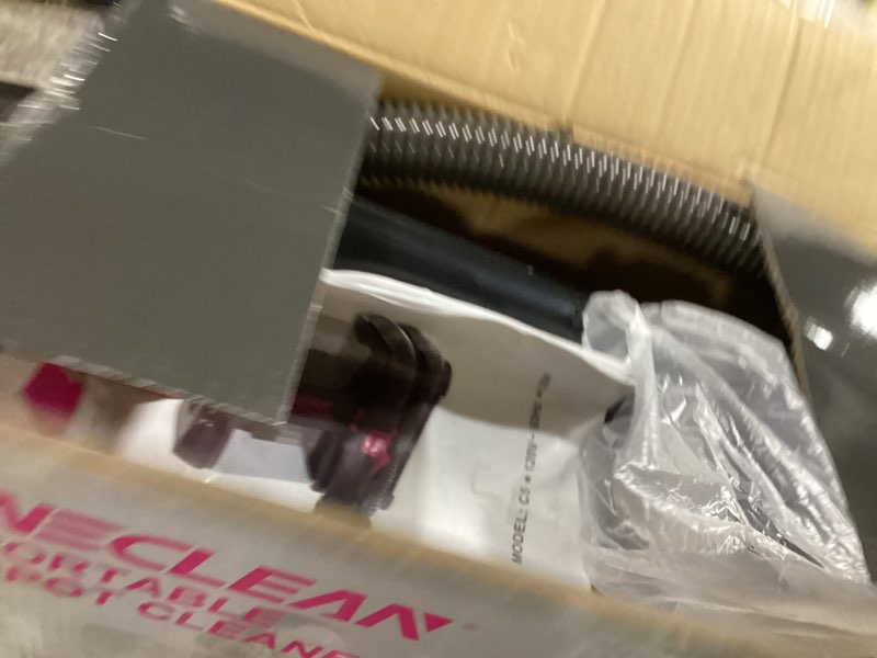 Condition photo showing As Is for weclean c5 portable carpet cleaner upholstery deep cleaner, deep cleaning for carpet,car couch, with deep cleaning solution,blackpink black pink
