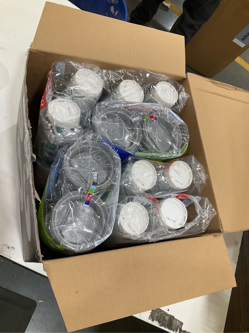 Condition photo showing Good Condition for dixie to go paper coffee cups with lids, 16 oz, 108 ct, disposable insulated paper cups for on-the-go hot or cold beverages