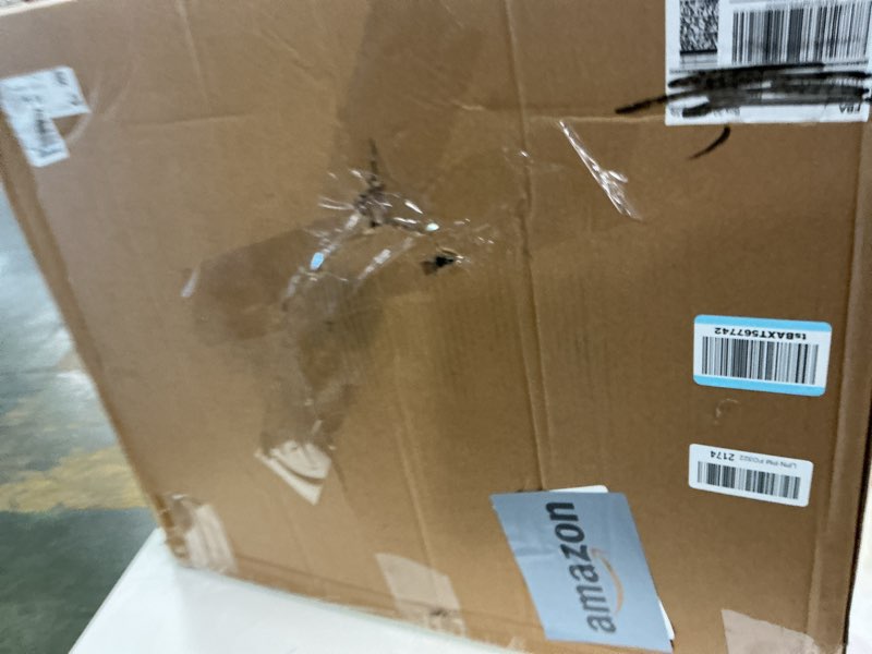 Condition photo showing New/Like New for 5ft Lighted Pop-Up Snowman, Large Outdoor Christmas Snowman Decoration with 200 LED Lights, Hat, Scarf, Multicolored Lights, for Christmas Yard and Outdoor Display (Batteries Not Included) Style 3