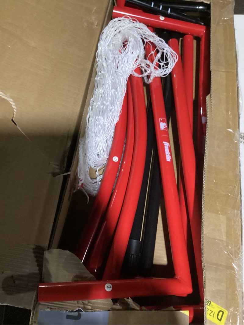 Condition photo showing Good Condition for (similar to) roadoor adjustable soccer rebounder net, portable kickback training equipment with high elasticity net, foldable soccer training aid, multi-angle rebounder for passing drills and ball control red