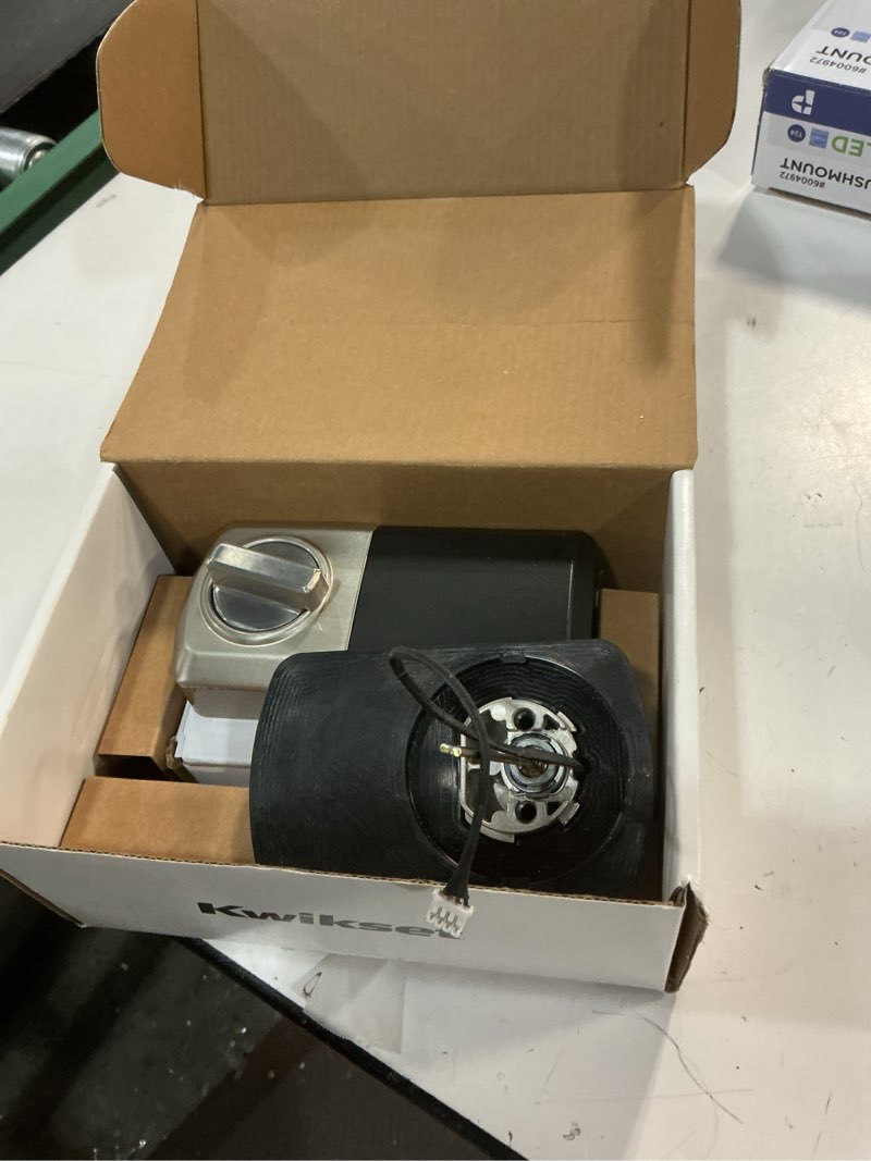 Condition photo showing As Is for Kwikset SmartCode Satin Nickel Zinc Electronic Deadbolt