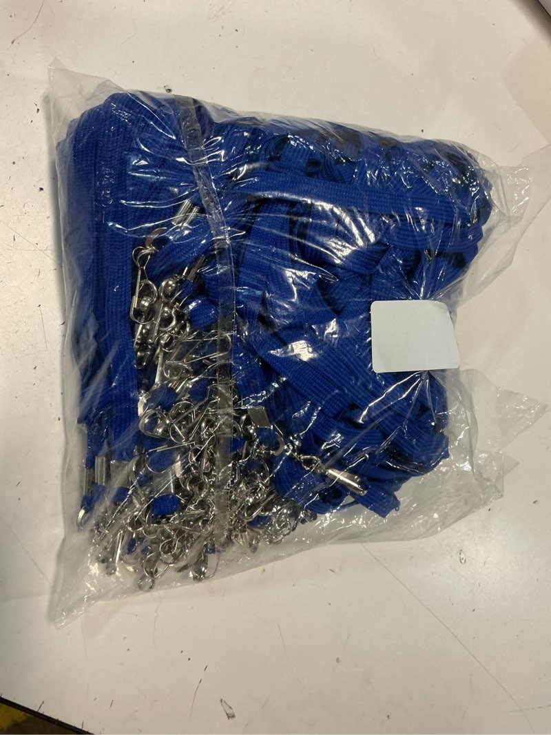 Condition photo showing Good Condition for ollain badge lanyards flat lanyard swivel hooks durably neck bulk lanyards 100 pack 100 pack blue