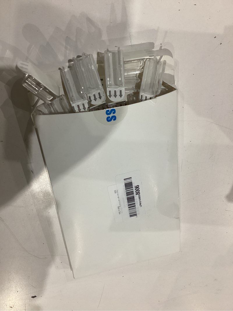 Condition photo showing As Is for neon rope light clips mounting - 43pcs clear waterproof led strip clip brackets - adhesive wall mount holder for govee and other neon led lights strips (not support h61a2 & h61a0)