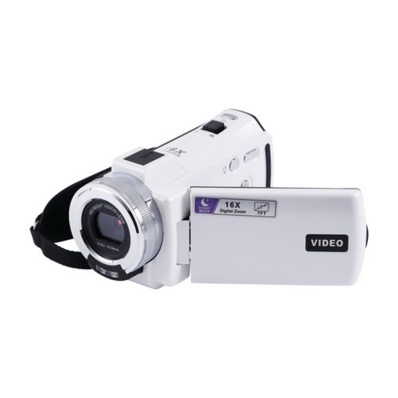 vivitar popcam digital camcorder, 48mp, full hd 1080p video, 3-inch flip screen,