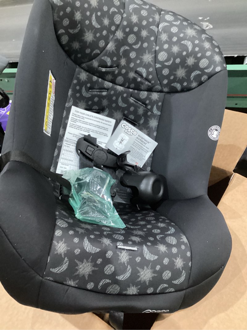 Condition photo showing Good Condition for cosco kids scenera extend infant & toddler convertible car seat, moonlit night, black