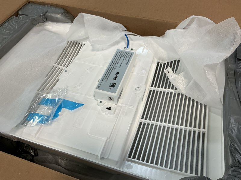 Condition photo showing Good Condition for Broan-NuTone BHFLED110 PowerHeat Bathroom Exhaust Fan, Heater, and LED Light Combination, 110 CFM 110 CFM LED Light Fan and Heater