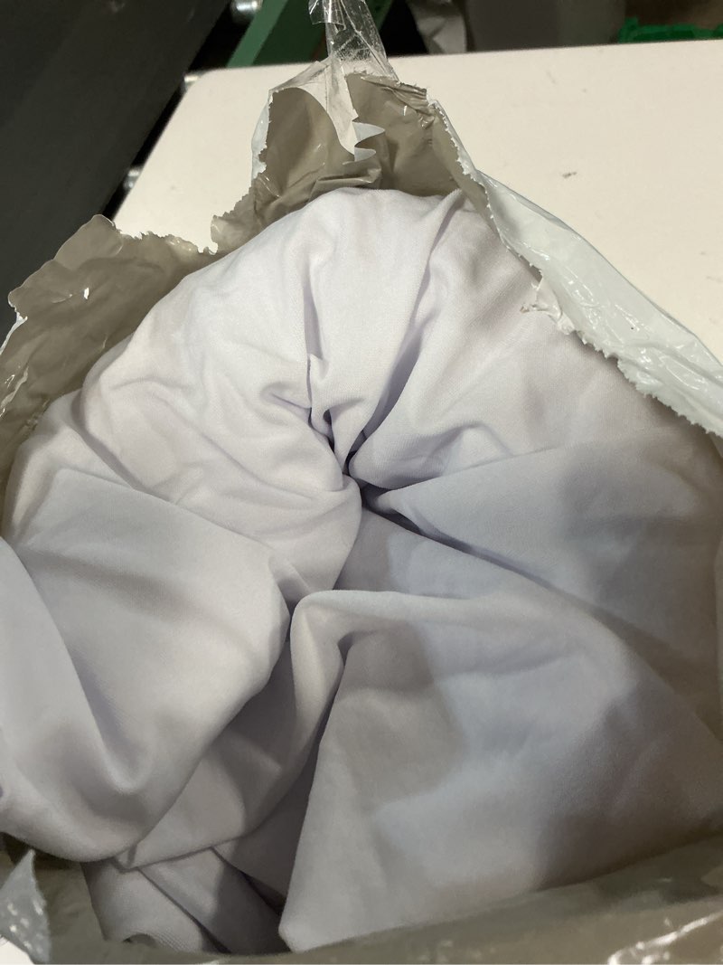 Condition photo showing Good Condition for oudain 10 pcs white chair covers with skirt spandex chair slip covers wedding long stretch protectors removable and washable for dining chairs hotel and wedding ceremony