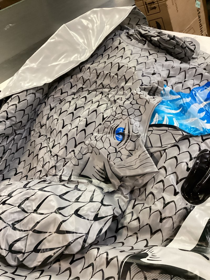 Condition photo showing Good Condition for GoFloats Dragon Party Tube Inflatable Rafts - Choose From Fire Dragon and Ice Dragon, Pool Floats for Adults and Kids Ice Dragon Party Tube
