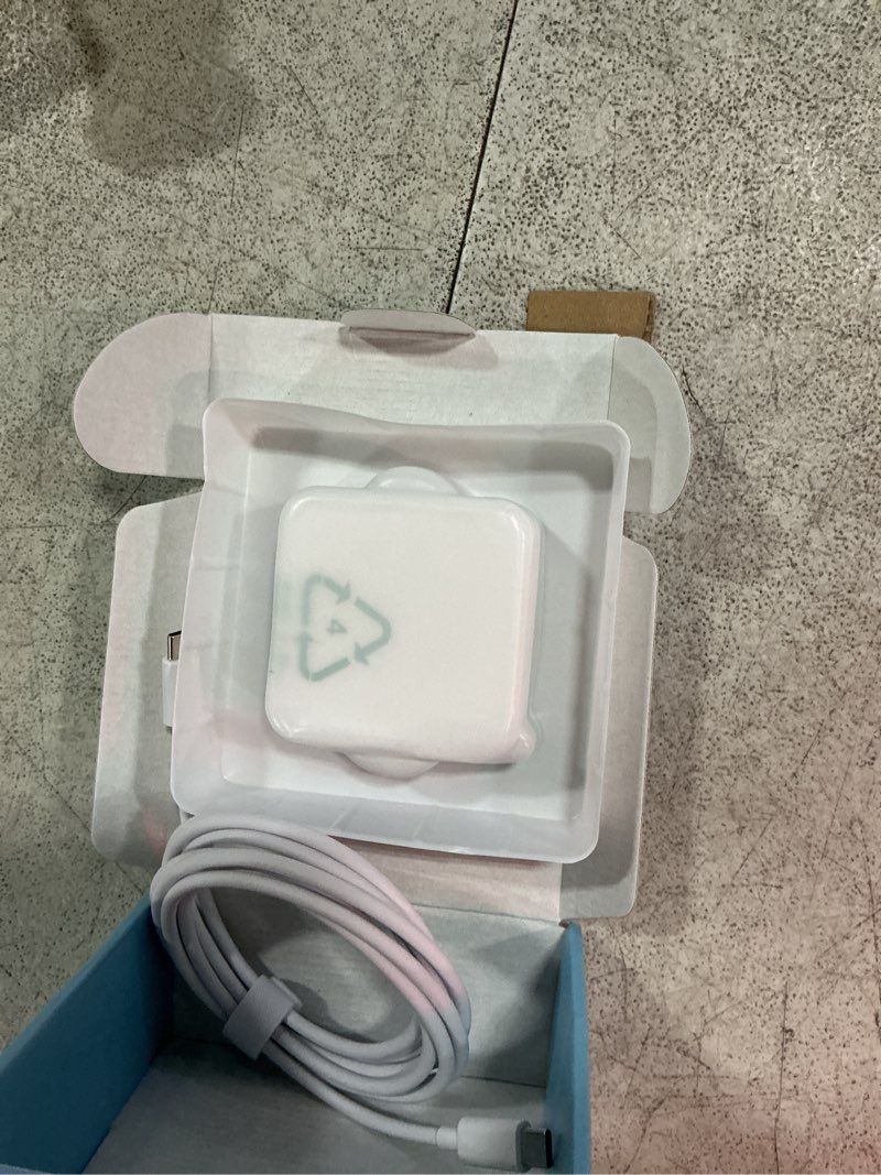 Condition photo showing New/Like New for charger for macbook air macbook pro 13 14 15 16 inch 2025 2024 2023 2022 2021 2020, m1 m2 m3 m4 laptop 70w usb c power adapter, ipad, led, 6.6ft usb-c cable, charging as fast as original quality white