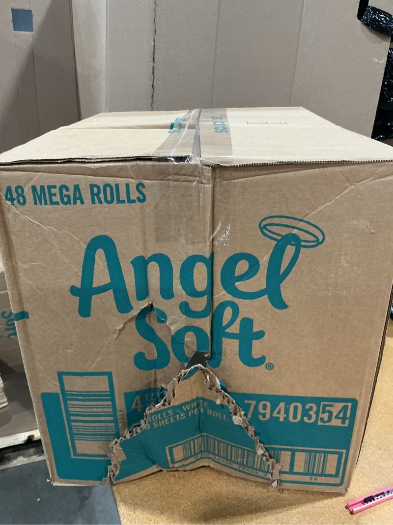 Condition photo showing New/Like New for angel soft toilet paper, 48 mega rolls = 192 regular rolls, soft and strong toilet tissue mega 320 sheet (pack of 48)
