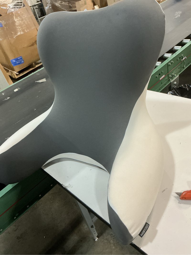 Condition photo showing Good Condition for reading pillow for sitting in bed,22" h back support pillow for sitting up,back rest & lumbar support pillows with arms, bed rest chair cushion,chaise lounges reclining,gaming,work,resting(grey&blue)