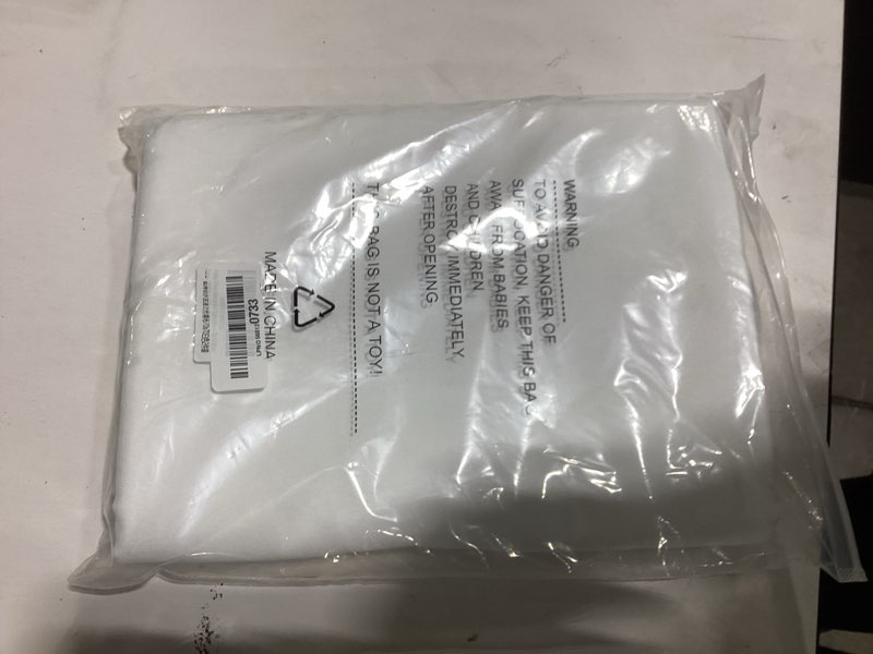 Condition photo showing Good Condition for fokitut 2 pack waterproof square tablecloth, 70x70 inch, stain resistant and wrinkle polyester table cloth, fabric table cover for kitchen dining, wedding, party, holiday dinner-white white 70x70''-2pack